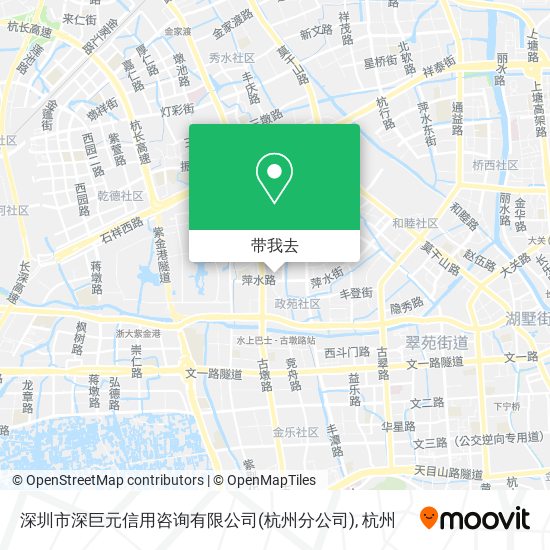 深圳市深巨元信用咨询有限公司(杭州分公司)地图