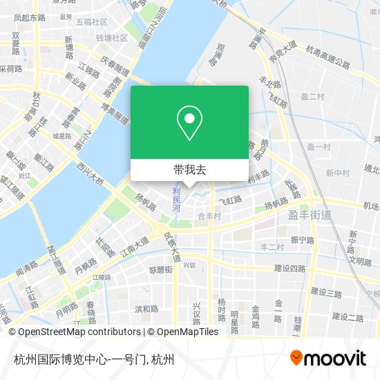 杭州国际博览中心-一号门地图