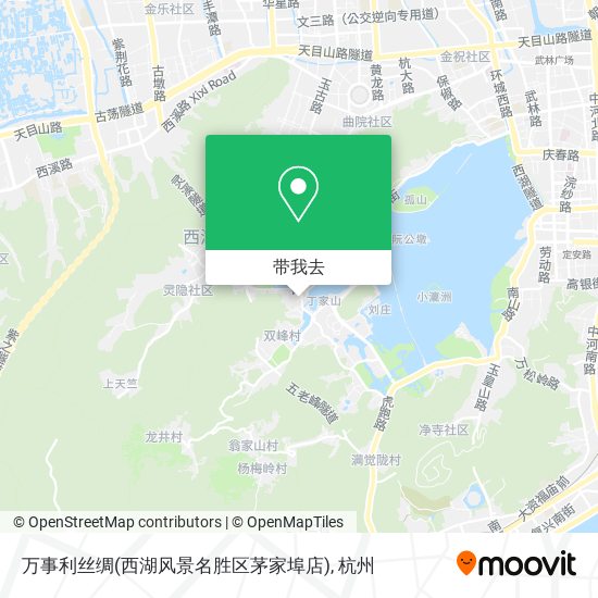 万事利丝绸(西湖风景名胜区茅家埠店)地图