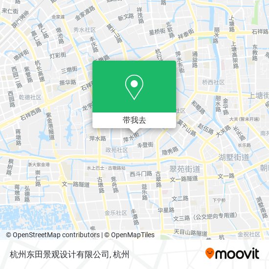 杭州东田景观设计有限公司地图
