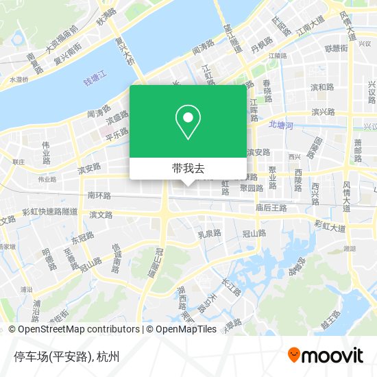停车场(平安路)地图