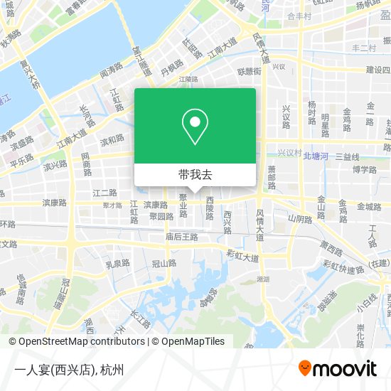 一人宴(西兴店)地图