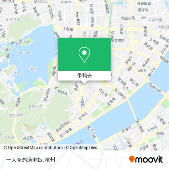 一人食鸡汤泡饭地图