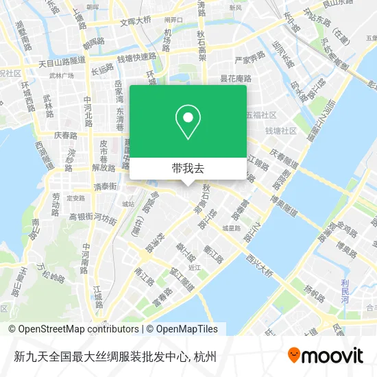 新九天全国最大丝绸服装批发中心地图