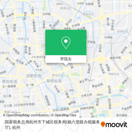 国家税务总局杭州市下城区税务局(杨六堡路办税服务厅)地图