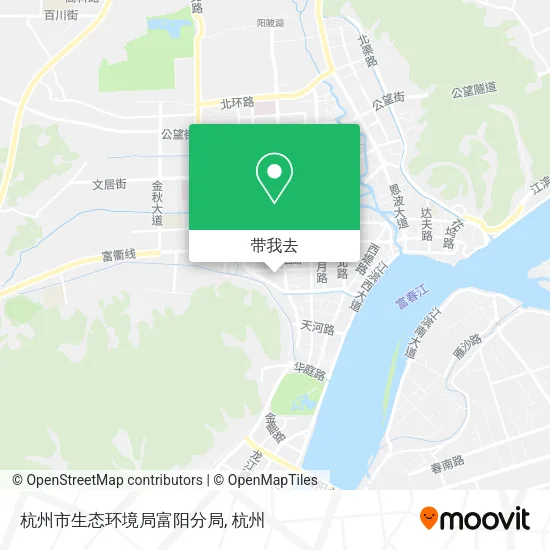 杭州市生态环境局富阳分局地图
