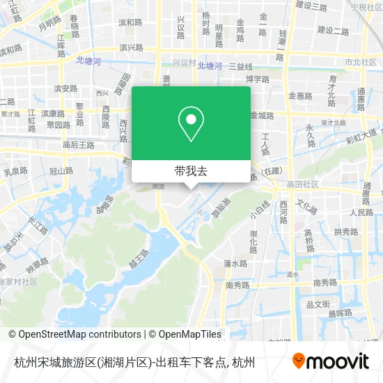 杭州宋城旅游区(湘湖片区)-出租车下客点地图