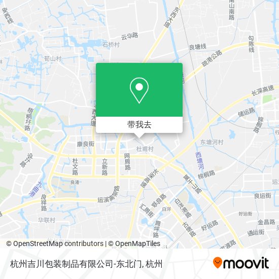 杭州吉川包装制品有限公司-东北门地图