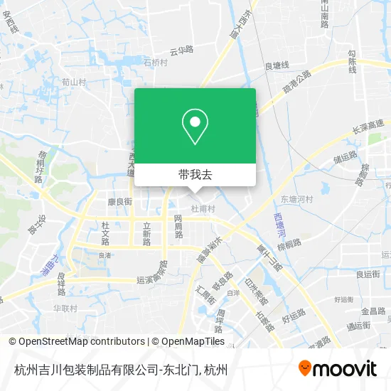 杭州吉川包装制品有限公司-东北门地图