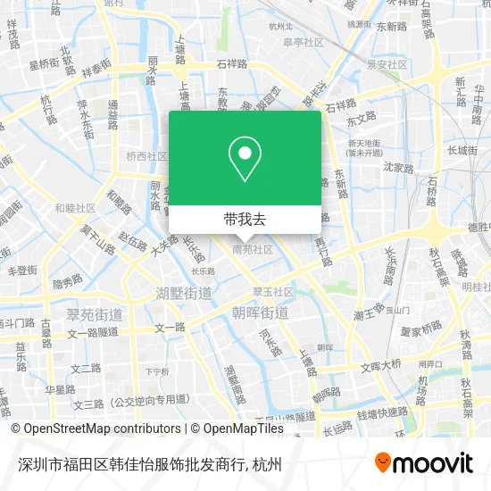深圳市福田区韩佳怡服饰批发商行地图