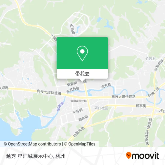 越秀·星汇城展示中心地图