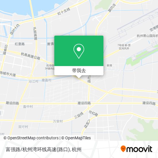富强路/杭州湾环线高速(路口)地图