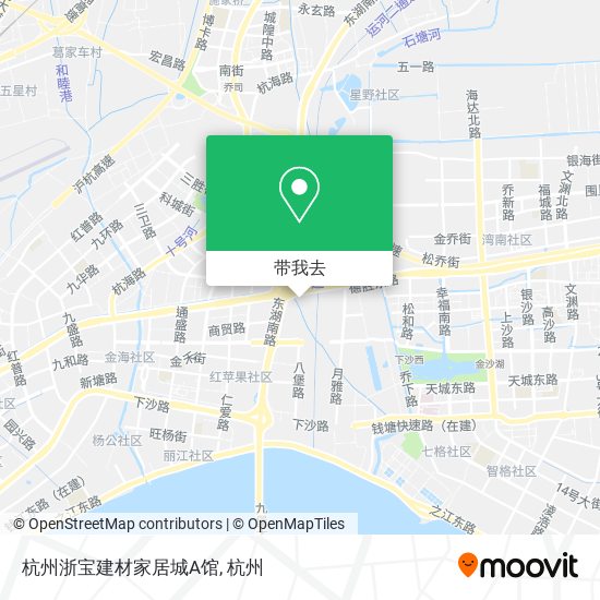 杭州浙宝建材家居城A馆地图