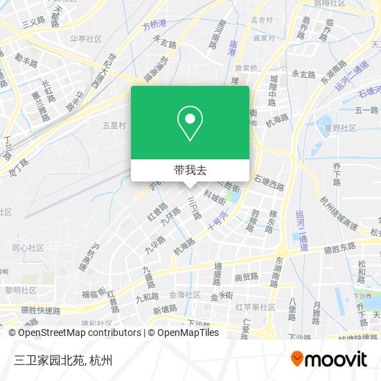 三卫家园北苑地图