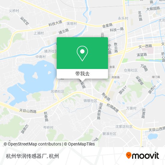 杭州华润传感器厂地图