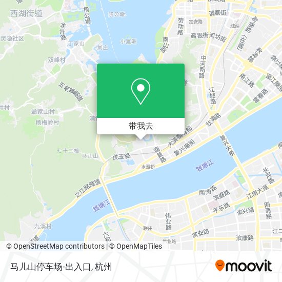 马儿山停车场-出入口地图