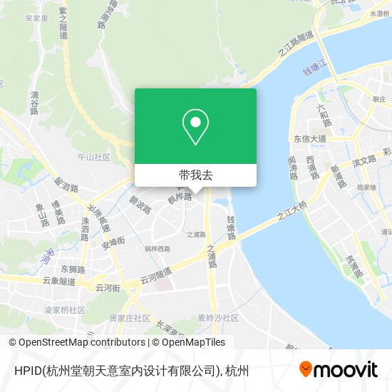 HPID(杭州堂朝天意室内设计有限公司)地图