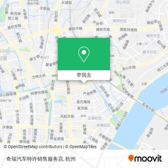 奇瑞汽车特许销售服务店地图