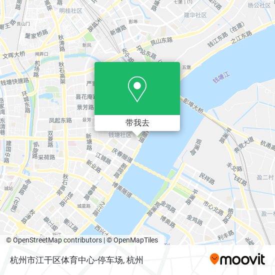 杭州市江干区体育中心-停车场地图