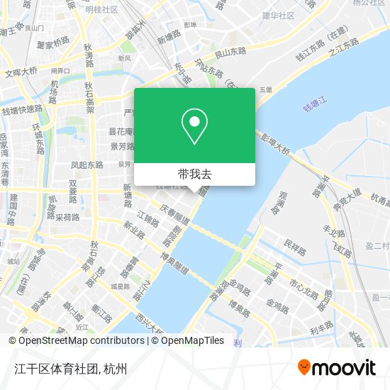江干区体育社团地图