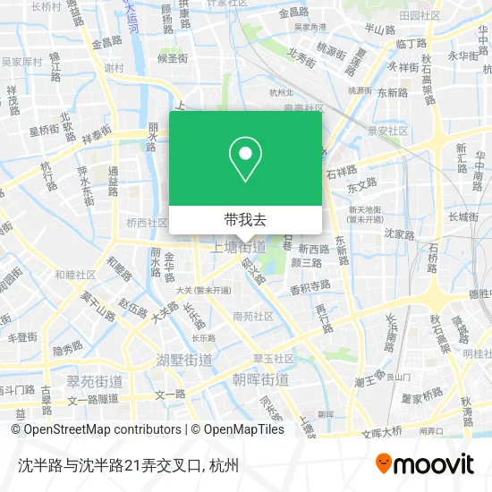 沈半路与沈半路21弄交叉口地图