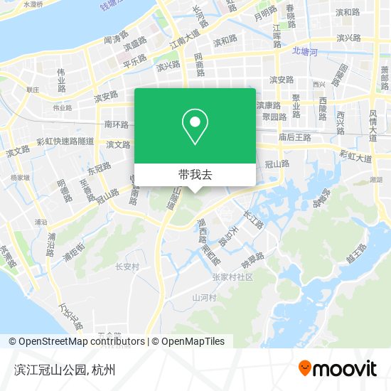 滨江冠山公园地图