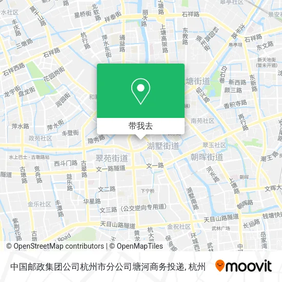 中国邮政集团公司杭州市分公司塘河商务投递地图