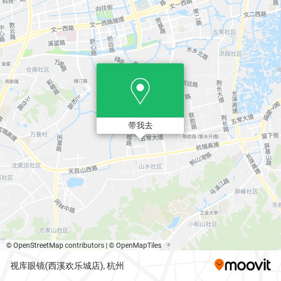 视库眼镜(西溪欢乐城店)地图