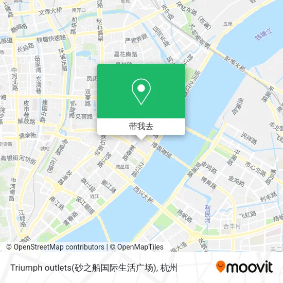 Triumph outlets(砂之船国际生活广场)地图
