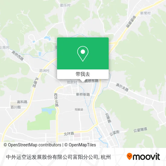 中外运空运发展股份有限公司富阳分公司地图