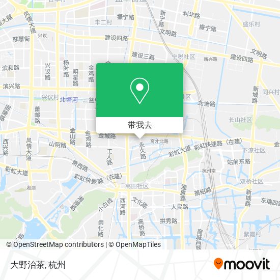 大野治茶地图