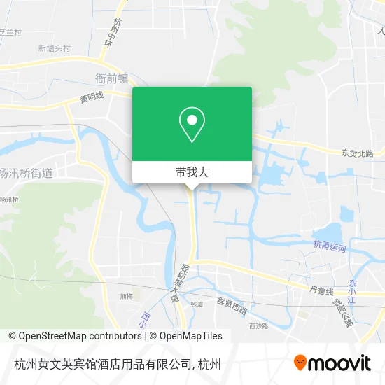 杭州黄文英宾馆酒店用品有限公司地图