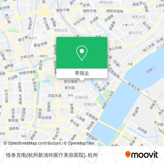 怪兽充电(杭州新清吟医疗美容医院)地图