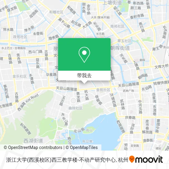 浙江大学(西溪校区)西三教学楼-不动产研究中心地图