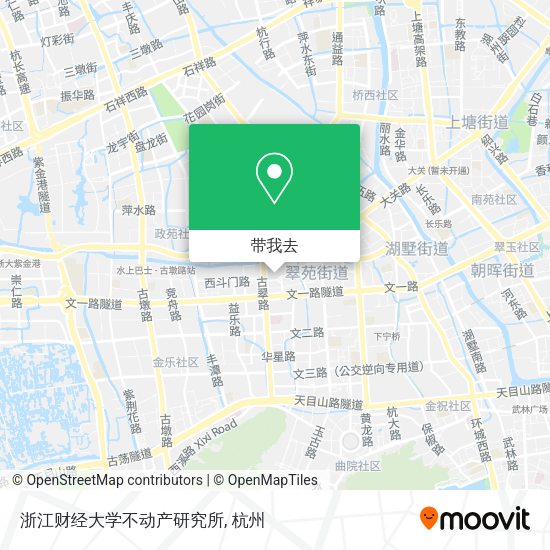 浙江财经大学不动产研究所地图
