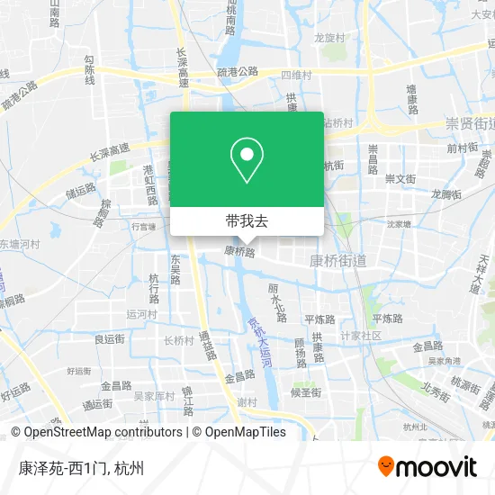 康泽苑-西1门地图