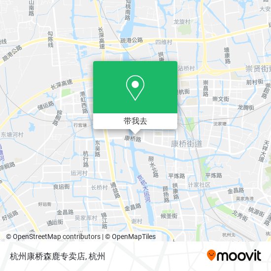 杭州康桥森鹿专卖店地图