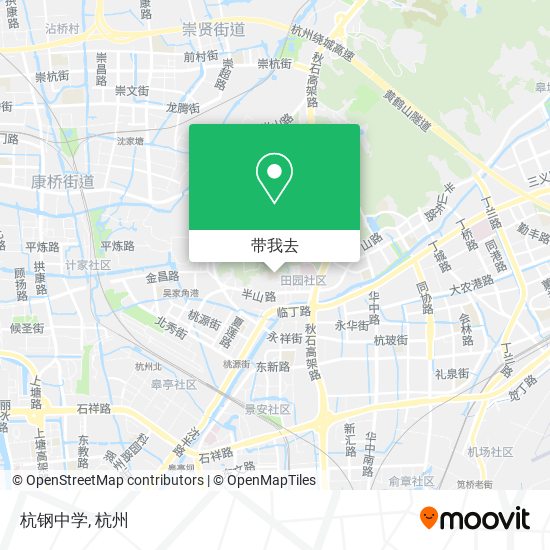 杭钢中学地图