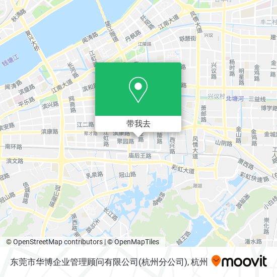 东莞市华博企业管理顾问有限公司(杭州分公司)地图