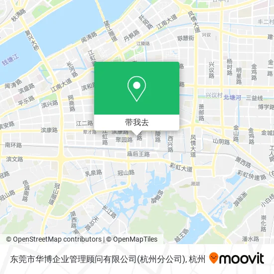 东莞市华博企业管理顾问有限公司(杭州分公司)地图