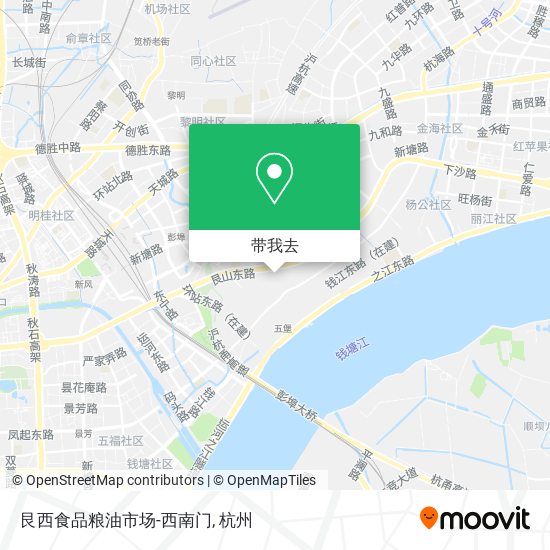 艮西食品粮油市场-西南门地图