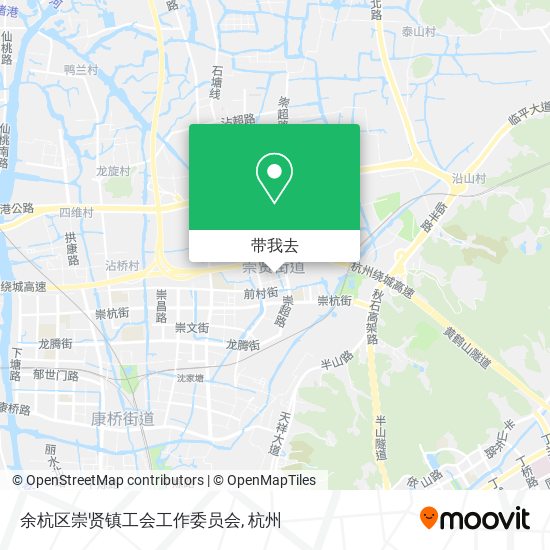 余杭区崇贤镇工会工作委员会地图
