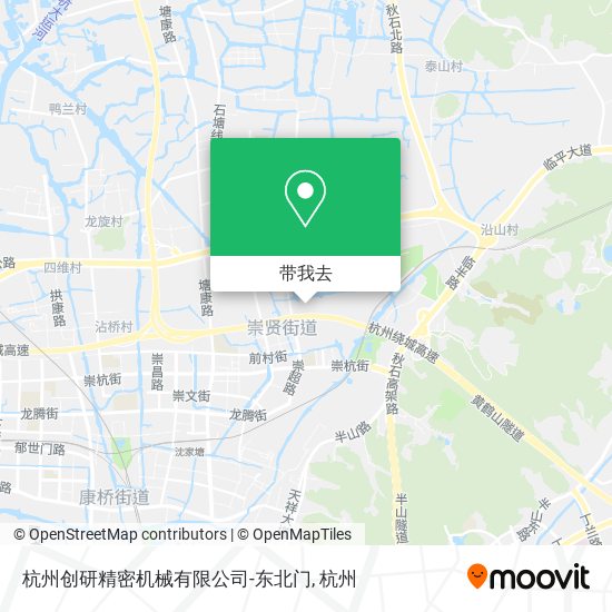 杭州创研精密机械有限公司-东北门地图