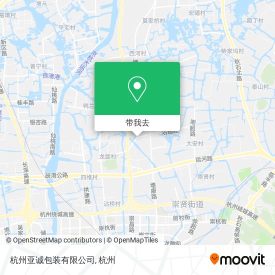 杭州亚诚包装有限公司地图