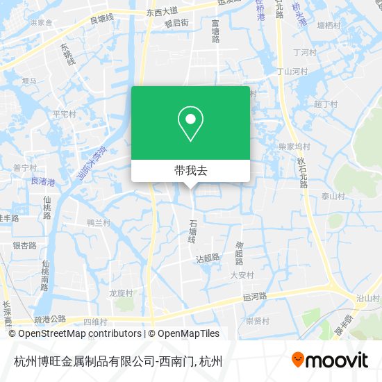 杭州博旺金属制品有限公司-西南门地图