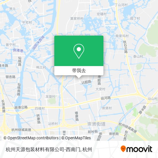 杭州天源包装材料有限公司-西南门地图