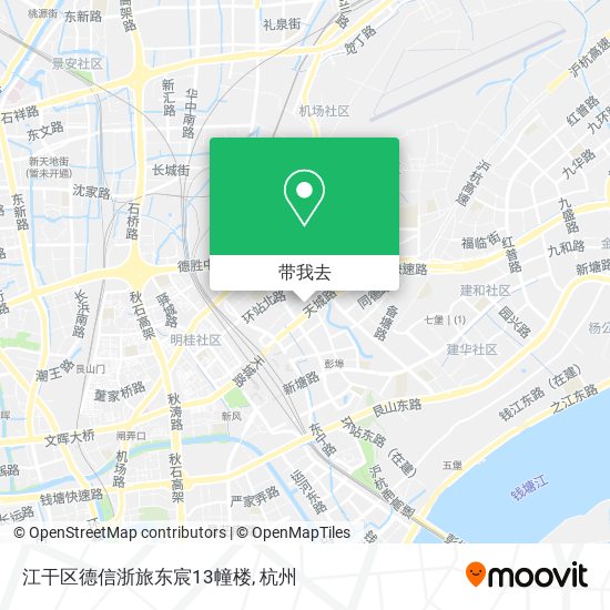 江干区德信浙旅东宸13幢楼地图