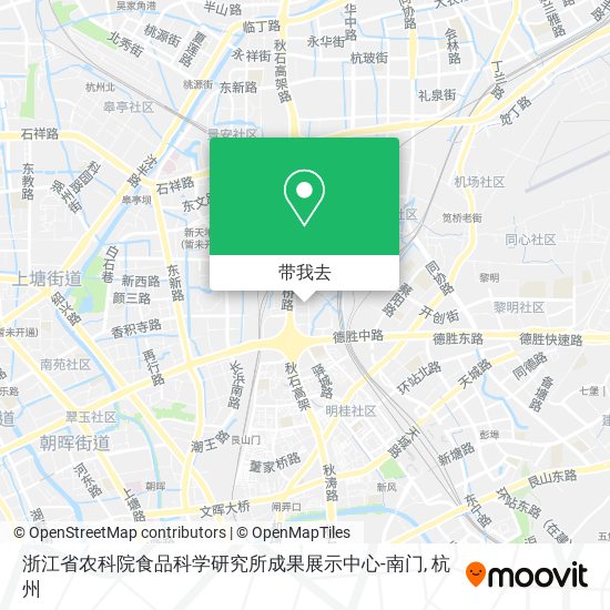 浙江省农科院食品科学研究所成果展示中心-南门地图