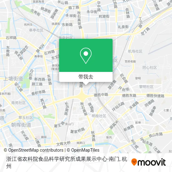 浙江省农科院食品科学研究所成果展示中心-南门地图