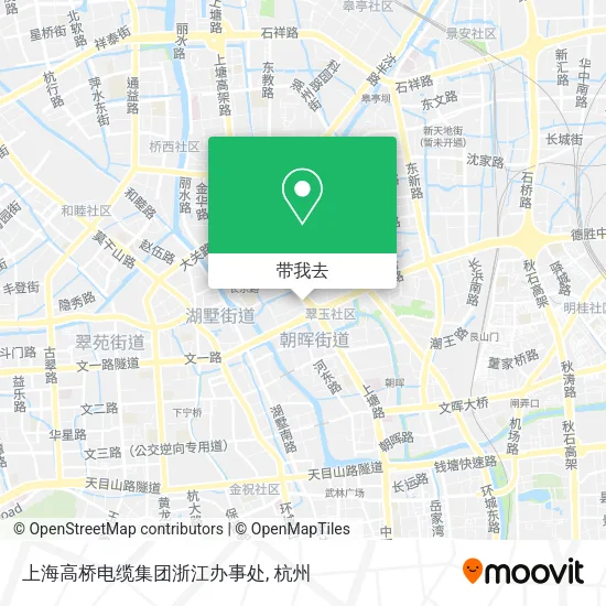 上海高桥电缆集团浙江办事处地图
